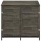 Preview: Gerätehaus Anthrazit 102x52x112 cm Massivholz Tanne