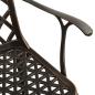 Preview: Gartenstühle 2 Stk. Aluminiumguss Bronzen