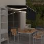 Preview: ARDEBO.de - Markise Automatisch mit Rollo LED Windsensor 3x2,5 m Anthrazit
