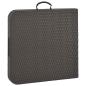 Preview: Gartentisch Klappbar Braun 120x60x74 cm HDPE Rattan-Optik