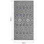 Preview: Outdoor-Teppich Flachgewebe 80x150 cm Blau Gestreift