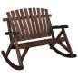 Preview: Garten-Schaukelbank 2-Sitzer 123x96x102 cm Massivholz Fichte