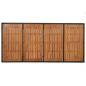 Preview: Gartentisch mit Holzplatte Schwarz 190x90x75 cm Poly Rattan