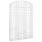 Preview: Gabione mit Hochbogen 150x30x220/240 cm Verzinktes Eisen