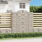 Preview: ARDEBO.de - Gabione mit Hochbogen 200x30x220/240 cm Verzinktes Eisen
