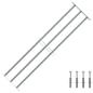 Preview: ARDEBO.de - Fenstergitter Verstellbar mit 3 Querstäben 1000-1500 mm