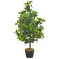 Preview: ARDEBO.de - Künstliche Pflanze Lorbeerbaum mit Topf Grün 90 cm
