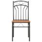 Preview: Esszimmerstühle 6 Stk. Braun MDF