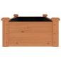 Preview: Hochbeet mit Einsatz Braun 120x45x25 cm Massivholz Tanne
