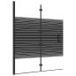 Preview: Faltbare Duschkabine ESG 120x140 cm Schwarz