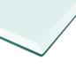 Preview: Tischplatte aus gehärtetem Glas quadratisch 800x800 mm