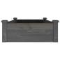 Preview: Hochbeet mit Einsatz Grau 120x60x25 cm Massivholz Tanne