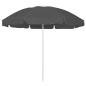 Preview: ARDEBO.de - Strandschirm Anthrazit 240 cm