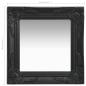 Preview: Wandspiegel im Barock-Stil 40x40 cm Schwarz