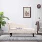 Preview: ARDEBO.de - Chaiselongue Creme Kunstleder