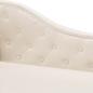 Preview: Chaiselongue Creme Kunstleder