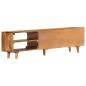 Preview: TV-Schrank Massivholz Akazie Honigfarbenes Finish 140x30x40 cm