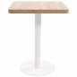 Preview: Bistrotisch Hellbraun 60x60 cm MDF