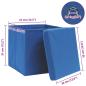 Preview: Aufbewahrungsboxen mit Deckeln 10 Stk. Blau 32x32x32 cm Stoff
