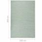 Preview: Outdoor-Teppich Flachgewebe 100x200 cm Türkis