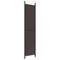 Preview: 4-tlg. Paravent Braun 200x220 cm Stoff