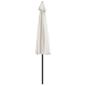 Preview: Balkon-Sonnenschirm mit Alu-Mast Sandfarben 300x155 cm Halbrund