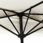 Preview: Balkon-Sonnenschirm mit Alu-Mast Sandfarben 300x155 cm Halbrund