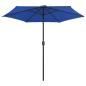 Preview: Sonnenschirm mit Aluminium-Mast 270x246 cm Azurblau
