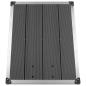 Preview: Garten-Duschwanne WPC Edelstahl 80 x 62 cm Grau