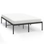 Preview: Bettgestell Metall Schwarz 120x190 cm