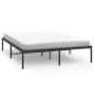 Preview: Bettgestell Metall Schwarz 150x200 cm