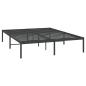 Preview: Bettgestell Metall Schwarz 150x200 cm