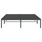 Preview: Bettgestell Metall Schwarz 150x200 cm