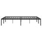 Preview: Bettgestell Metall Schwarz 150x200 cm