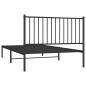 Preview: Bettgestell mit Kopfteil Metall Schwarz 107x203 cm