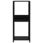 Preview: Kleines Bücherregal Schwarz 33,5x39,6x79,7 cm Holzwerkstoff
