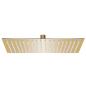 Preview: ARDEBO.de - Regenbrause Edelstahl 50x50 cm Quadrat Golden