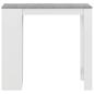 Preview: Bartisch mit Regal Weiß 110x50x103 cm