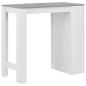 Preview: Bartisch mit Regal Weiß 110x50x103 cm
