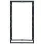 Preview: Brennholzregal Schwarz 80×25×150 cm Stahl