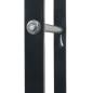 Preview: Brennholzregal Schwarz 80×25×150 cm Stahl