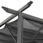 Preview: Pergola mit Ausziehbarem Dach Anthrazit 3x3 m Stahl 180 g/m²