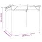 Preview: Pergola mit Ausziehbarem Dach Anthrazit 3x3 m Stahl 180 g/m²
