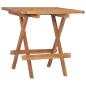Preview: ARDEBO.de - Klappbarer Gartentisch 50x50x50 cm Teak Massivholz