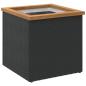 Preview: Pflanzkübel Schwarz 40x40x40 cm Poly Rattan