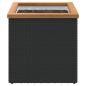 Preview: Pflanzkübel Schwarz 40x40x40 cm Poly Rattan