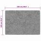 Preview: Teppich Waschbar Grau 160x230 cm