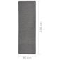 Preview: Outdoor-Teppich Flachgewebe 80x250 cm Grau