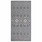 Preview: ARDEBO.de - Outdoor-Teppich Flachgewebe 100x200 cm Blau Gestreift