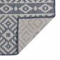 Preview: Outdoor-Teppich Flachgewebe 100x200 cm Blau Gestreift